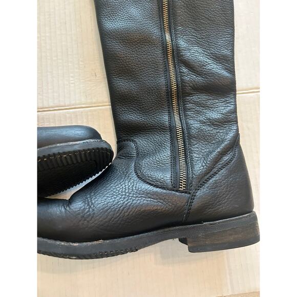 Caboras Women’s Sz 7.5 Black Leather Boots Tall Riding Slip Resistant Equestrian - Picture 4 of 16